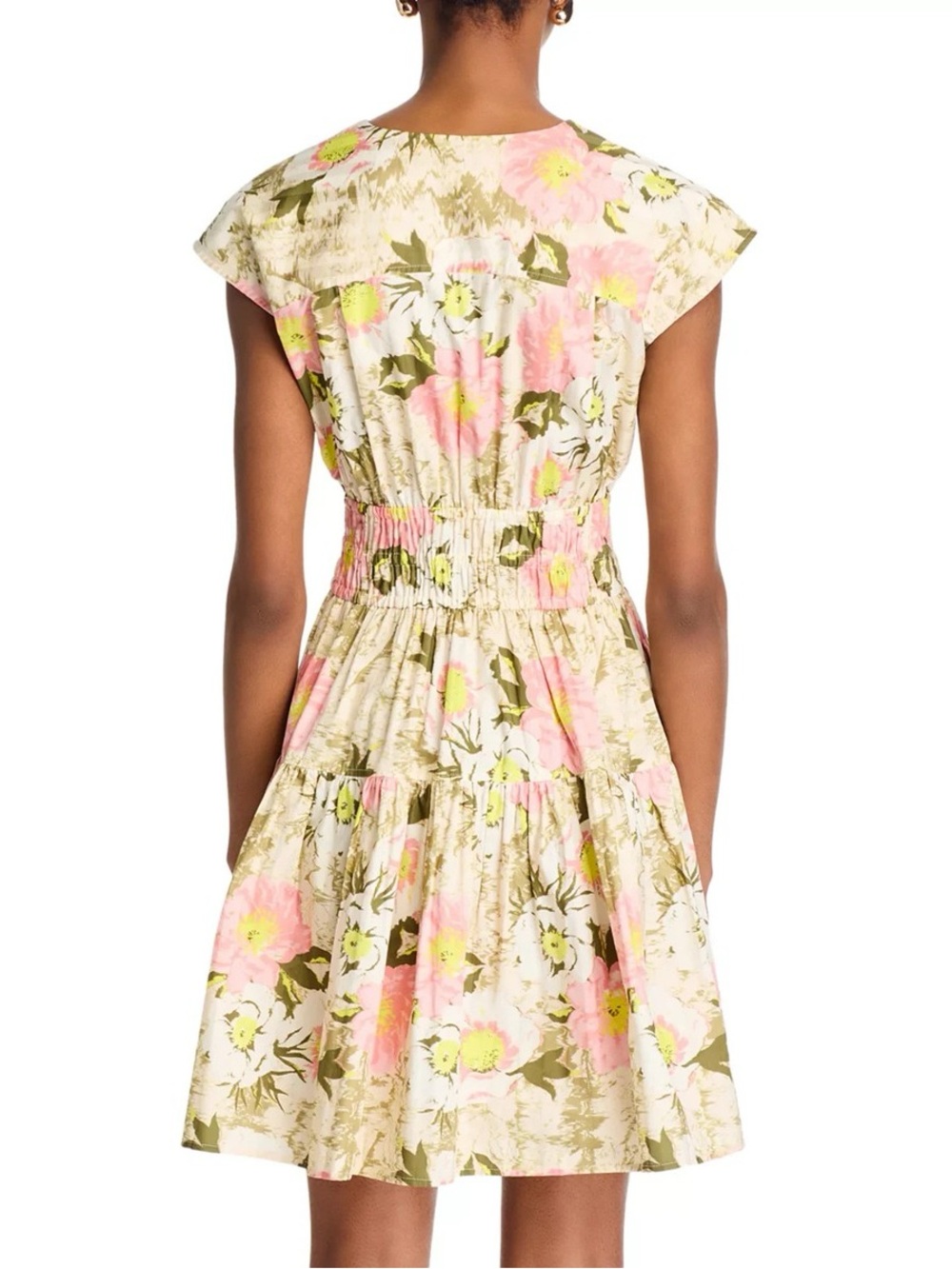 Pre-Owned.Derek Lam 10 Crosby Tora Floral Dress. Pink & Yellow. Great Condition - Picture 4 of 16
